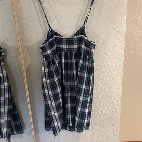 Vintage Victoria's Secret Gold Label Nightgown Country Cotton Tartan Plaid L - Picture 7 of 8